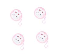 Beavorty 4 Pièces Mini Porte Lapin Peluche Porte Mignon Kawaii pour et Garçon Fille Sac de Rangement pour Écouteurs Pochette Portable pour Étudiants