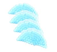 Beavorty 4 Pièces Sacs de Glace Semi Ronds Réutilisables de Compresses Froides et Chaudes pour Thérapie Soin des Doigts et Soulagement des Douleurs Musculaires Couleur Bleue