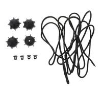 Beavorty 4pièces Corde de Rangement pour Coffre Arrière Sangle de Maintien Robuste Accessoires Intérieurs pour Voiture Installation Rapide sans Outil Compatible pour Organisation