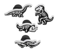Beavorty 4pièces Lot De Broches Squelette De Dinosaure Chic Forme De Crâne Épingles Alliage Pour Vêtements