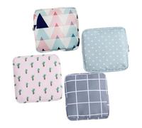 Beavorty 4pièces Pochette pour Serviettes Hygiéniques Protections Menstruelles Et Tapis Allaitement Réutilisables Lot de Pochettes De Rangement Portables