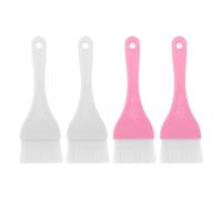 Beavorty 4pièces Set De Grands Pinceaux Pour Masques Faciaux Et Beurre Corporel Pinceaux Éventail Doux Pour Application De Masques à Argile Et Poudre Outils De Beauté Pour Visage Et Corps