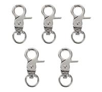 Beavorty 5 Cadenas Sécurité pour Cage d'oiseaux - Fermoirs à Porte en Forme de Pince pour Perroquet - Accessoires Anti-Fuites pour Volière