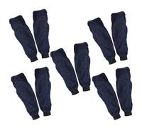 Beavorty 5 Paires Surmanche en Denim Bleu, Imperméable et Antitache, Lot | Bord Élastique aux Extrémités, Bandeau Haut du Bras, Usage Maison et Coiffure, Liberté de Mouvement