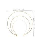 Beavorty 5 Pièces Couronnes Métalliques à Trois Couches Bandeaux Résistants et Élégants Accessoires de Cheveux pour Cosplay Mariages et Vintage