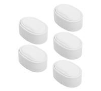 Beavorty 5 Pièces Petit Coussin Shaker de Table Support de Coussin de boîtier de Montre Petit Oreiller Plat Regarder des oreillers Bracelet taie d'oreiller PU Blanche