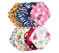 Beavorty 5 Pièces serviette hygiénique transparent pendant serviettes menstruelles lavables tapis d'allaitement en tissu serviettes hygiéniques en tissu