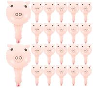 Beavorty 50 Ballons Cochon en Aluminium pour Fête Anniversaire Fille Décoration Table Résistants et Difficiles à Crever