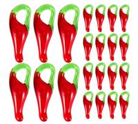 Beavorty 50 Breloques Mini Piments Rouges en Verre 20 Mm, Décorations Suspendues pour Colliers, Bracelets et Porte-clés Diy, Accessoires de Charme Artisanaux pour Fabrication de Bijoux