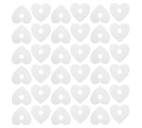 Beavorty 50 Pièces Étiquettes de Boisson de Cœur en Papier Blanc, Marqueurs Décoratifs pour Verres, Fixation Facile, pour Dîners en Famille et Fêtes Romantiques