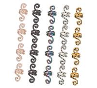 Beavorty 50pièces Bijoux Pour Tresses Et Dreadlocks Fermoirs Métalliques Décorations Spirale Clips Pour Cheveux Crépus Accessoires Africains Vintage