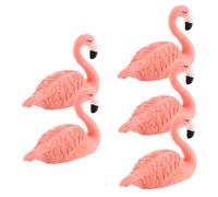 Beavorty 5pièces Figurines De Flamant Rose Résine Pour Pratique Des Ongles Support Pour Nail Art Et Formation Main Pour Décoration De Bureau