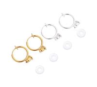 Beavorty 6 paires Clip Oreilles Invisibles sans Perçage Ensemble Caches Ronds Transparent Accessoires Élégants et Or pour et Femmes