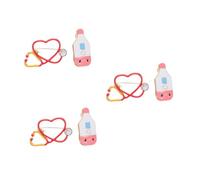 Beavorty 6 Pièces Broche Médicale Épingle Cœur Stéthoscope Badge Infirmière Professionnel Accessoire Mode pour Vêtements Internationale des Infirmières