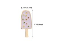 Beavorty 6 Pièces Broches Forme De Glace Décorations De Bonbons Sucette Breloques De Fruits Pour Bijoux Broche Écharpe Bijoux De Nourriture De Dessin Animé