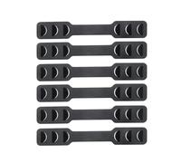 Beavorty 6 Pièces Crochet pour Auriculaire Noir en Pe Accessoire de Masque Réglable pour Maintenir le Masque en Place et Offrir une Meilleure Protection Lors du Ski Randonnée