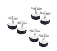 Beavorty 6 Pièces Cufflinks for Men Stylish French Shirt Accessories Business Formal Shirt Studs Elegant Jewelry for Anniversary and Party