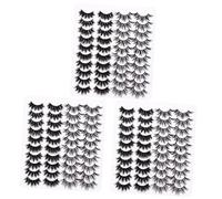 Beavorty 60 Paires Cils croisés tridimensionnels cils denses 3d faux cils mélangés faux cils femmes fake lashes maquiage feist 3d cils de maquillage 3d Imitation Black