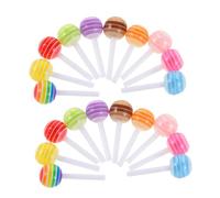 Beavorty 60pièces Breloques Sucette pour Ongles Mini Bijoux de Manucure Forme de Bonbons Décorations Accessibles