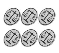 Beavorty 6pièces Broche de Justice Métal Insigne de Revers pour Avocat et Juriste Pendentif de Balance pour Costume ou Chemise Homme