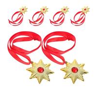 Beavorty 6pièces Collier Vampire et Médaille avec Cordon pour Costume Halloween Unisexe Accessoires de Cosplay Horreur