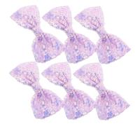 Beavorty 6pièces Lot de Pinces à Cheveux avec Nœuds Pailletés Barrettes Sequins pour Filles Garçon Fille Accessoires Cheveux Tendances