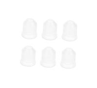 Beavorty 6pièces Lot de Tubes Vides Transparents pour Mascara et Crème de Cils avec Couvercles Noirs