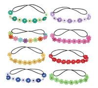 Beavorty 8 Pièces bandeau pour bandeau en velours x larges pour femmes décoratif fleuri décoratif casque de fleur de fleurs pour fille en tissu