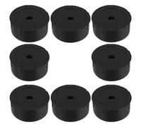 Beavorty 8 Pièces Bouchons de Remplacement Noirs en Plastique pour Poteau à Griffer Chat, Accessoires DIY, Stabilité Améliorée et Extension de l'espace de Jeu pour Maison Griffoir