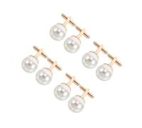 Beavorty 8 Pièces Boutons Manchettes Accessoires Élégants pour Chemises Durables de Zinc pour Hommes Affaires Mariage et Fête