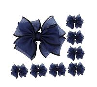 Beavorty 8 Pièces Bow Shoe Charms For Women Organza Fabric Bowknot Embellishments For DIY Crafting Heels Flats And Casual Shoes