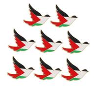 Beavorty 8 Pièces Broche Palestine Oiseau Épingle Drapeau de Zinc Accessoire pour Vêtements Sacs et Écharpes Décoration Polyvalente pour Tenue Décontractée ou Formelle