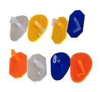 Beavorty 8 Pièces Stand De Pratique Des Ongles Présentoir Anneau à Ongles Vitrine à Ongles Décorateur D'ongles Affichage D'art D'ongle Base D'art D'ongle Stand Exposant Plastique