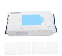 Beavorty 80 Pièces Serviettes de Lavage Coton Pur Lingettes pour Coussinets de Nettoyage Doux pour Visage Blanc