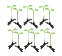 Beavorty 80 Pinces à Cheveux de Germes de Soja Verts, Mini Clips Décoratifs 3d, Accessoires Cheveux Cosplay, Lot de 80 Pièces pour Femmes, Filles, Fêtes et Usage Quotidien