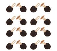 Beavorty 8paires Boutons de Manteau Vintage à Coudre Fermetures Imitation Corne Ensemble de Boutons pour Vêtements Hiver de Blazer Décoratifs avec Bordure Festonnée