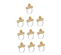 Beavorty 9 Pièces Bandeaux de Fête Papier Accessoires Colorés pour Fête Cinco de Mayo et Élégants Idéaux pour et Cosplay