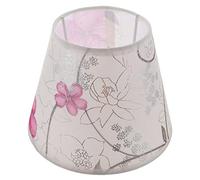 Beavorty Abat-jour En Tissu Abat-jour Pour Lampadaires Clip Sur L'abat-jour De L'ampoule Abat-jour Fleur Abat-jour Pour Lampes De Table Protecteur De Lustre Ménage Tambour Léger Fer Violet