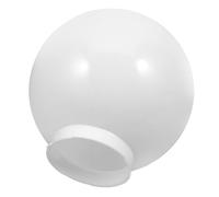 Beavorty Abat-jour Sphérique en Acrylique Blanc Laiteux 20 Cm Diamètre, Couvercle de Phare de Rechange pour Lampe Extérieure, Protection Étanche pour Jardin, Terrasse et Allée