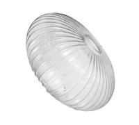 Beavorty Abat-jour Suspendu en Verre Transparent Strié 250x150 Mm, Abat-jour Rond pour Lampe Suspendue et Lustre, Couverture D’ampoule Décorative pour Salon et Salle à Manger