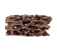 Beavorty Abri pour Crevettes en Résine Rouge, Cachette Décorative pour Aquarium et Terrarium, Grotte sous L'écorce d'arbre pour Poissons et Reptiles, Décoration Paysagère, Accessoire