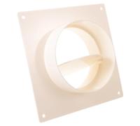 Beavorty Accessoire Camping pour Système de Sécheuse et Ventilation de Salle de Bain en Abs Blanc avec Valve Anti-retour Intégrée pour Intégration sans Couture