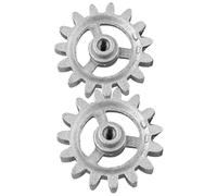 Beavorty Accessoires pour Cadre Rotatif Barbecue 2pcs Rouages en Métal Remplacement DIY pour Rôtissoire Électrique Robuste et Pratique