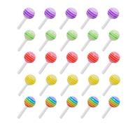 Beavorty Accessoires pour Ongles 25 Pcs 3d Décorations Manucure Bonbons Colorés DIY Patchs Nail Art Fête Carnaval