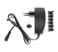 Beavorty Adaptateur Secteur Réglable 3v à 12v, 30w, USB 2.1a | Entrée Ac100-240v, Câble 1,2m, Prise Ue 220v, Sortie Dc 12v 2a, Noir