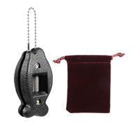 Beavorty Affûteur Double Lame pour Patins à Glace, Aiguiseur Diamant Solide Chaînette Porte-clés, Compact et Antidérapant, Outil d'entretien pour Patins de Hockey et Couleur Aléatoire