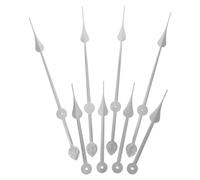 Beavorty Aiguilles D'horloge en Aluminium Argenté, 4 Pièces Solide et Silencieuses, pour Mécanisme à Quartz, Accessoires de Réparation et Bricolage D’horloge Murale, Fournitures Horlogerie