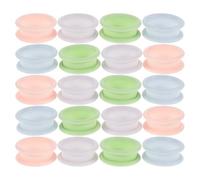 Beavorty Anneaux de Pouce Antidérapants en Silicone Souple pour Ciseaux de Toilettage et Coiffure, Lot de 24 Pièces Multicolores Ergonomiques pour Toilettage Canin et Coupe Professionnelle