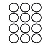Beavorty Anneaux Porte-clés Électrophorèse Noirs 1,8 X 25 Mm, Lot de 100 Pièces, Accessoires Métalliques pour Kit Porte-clés à Monter Soi-même, pour Projets de Bricolage et Décoration