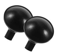 Beavorty Arroseurs à Eau 2 Pièces Tête d'Arrosage pour Arrosoir, Buse Plastique Noire, Pulvérisateur pour Fleurs, Bonsaïs et Légumes, Installation Facile, Diamètre 2,4 CM